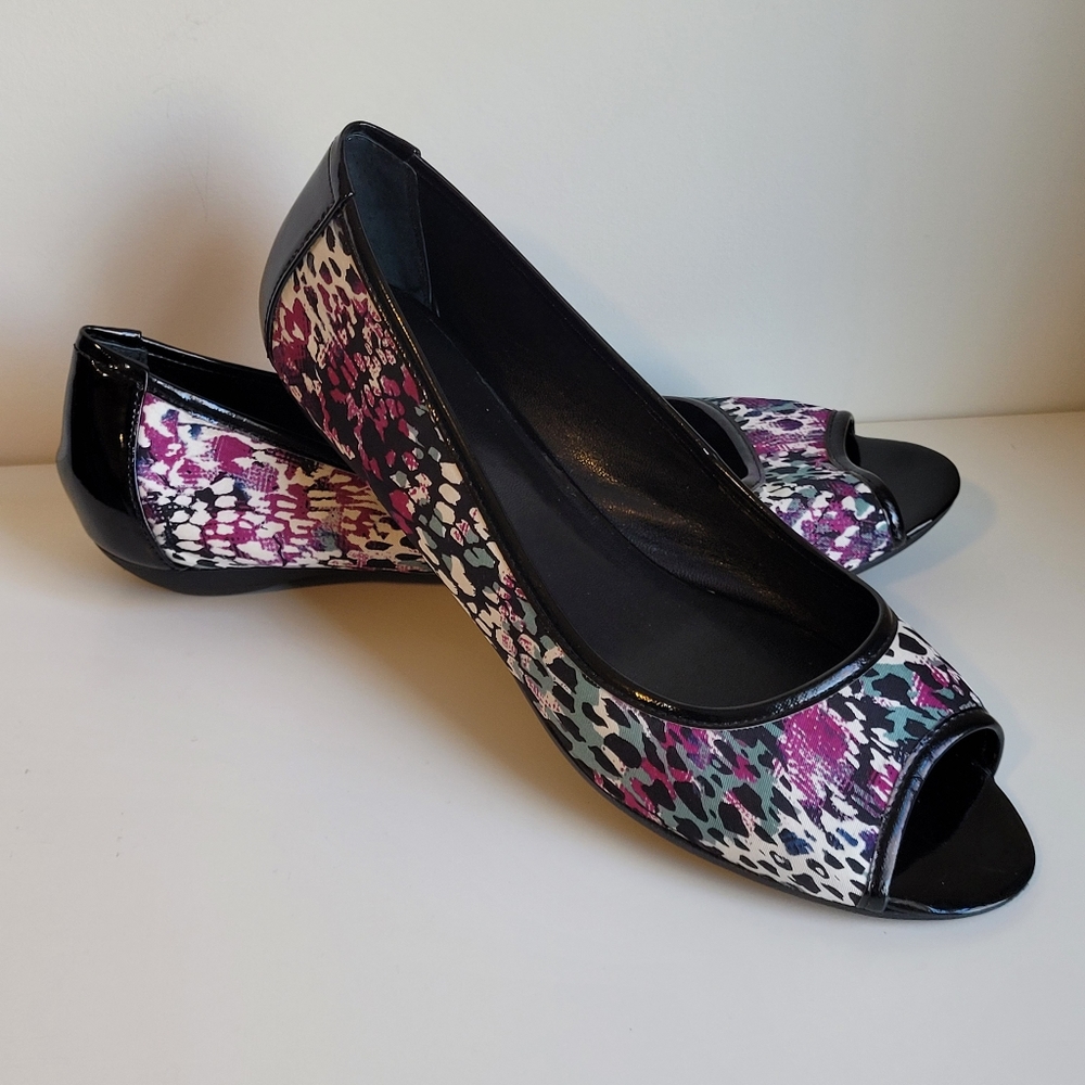 Nine West Peep Toe Flat Shoe